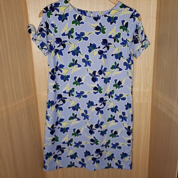 Banana Republic Factory Womens Blue Floral Mini Dress Small - Picture 1 of 5